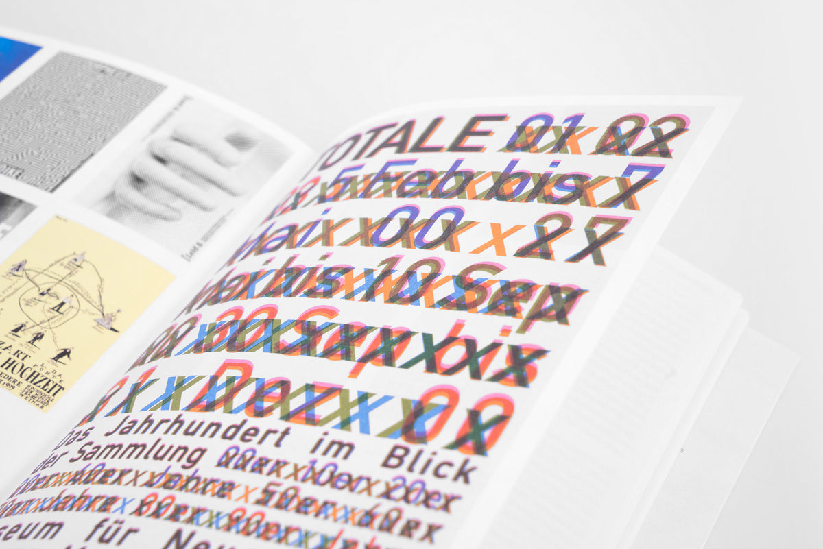 A5/08 Best German Posters – detail of a colourful typographic poster with overlapping letters
