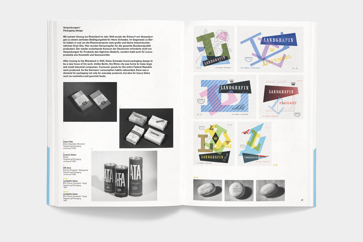 A5/12 Heinz Schwabe – spread on Schwabe’s packaging design