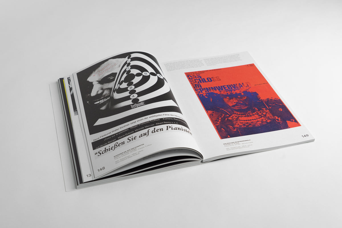 Hans Hillmann: Moving Pictures – spread with two film posters (Truffaut and Kurosawa)