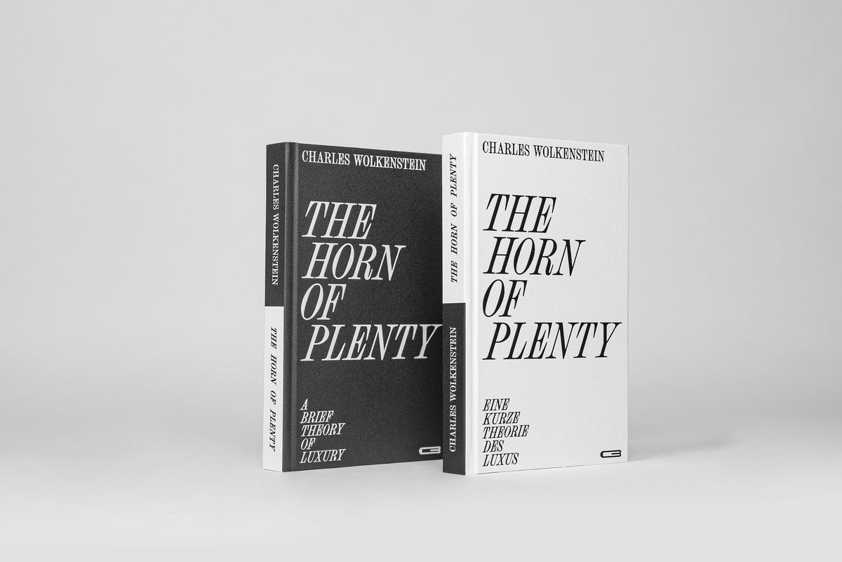 The Horn of Plenty – the book shown from front and back