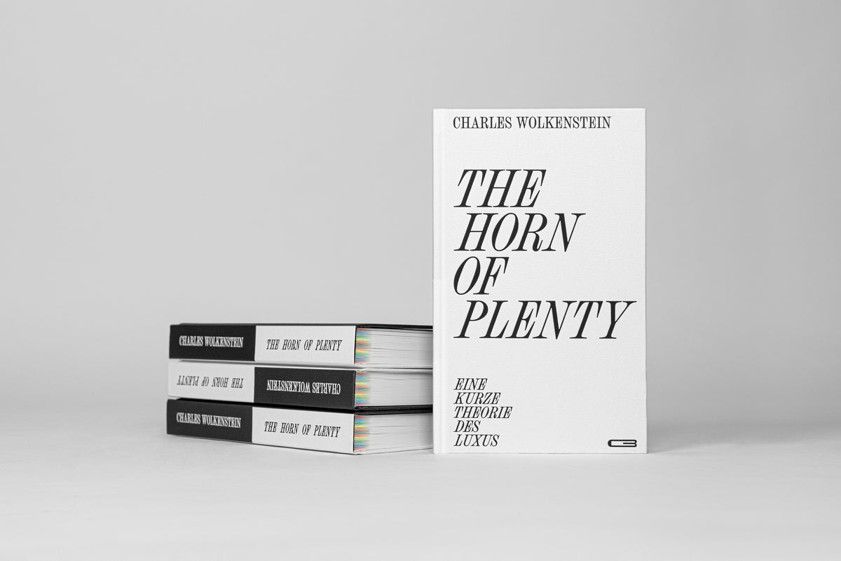 The Horn of Plenty – the book displayed with a stack of copies