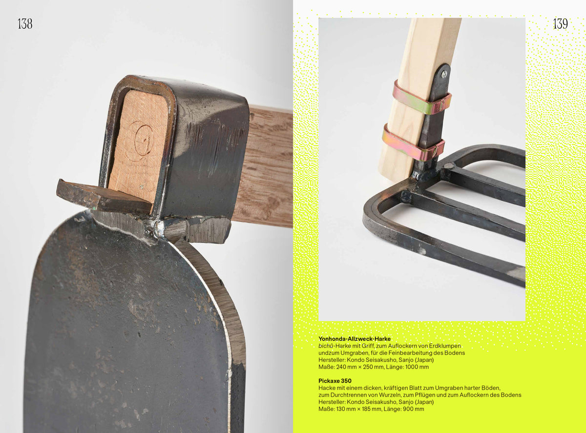 Japanese Happiness – spread with photographs of cast-iron tools