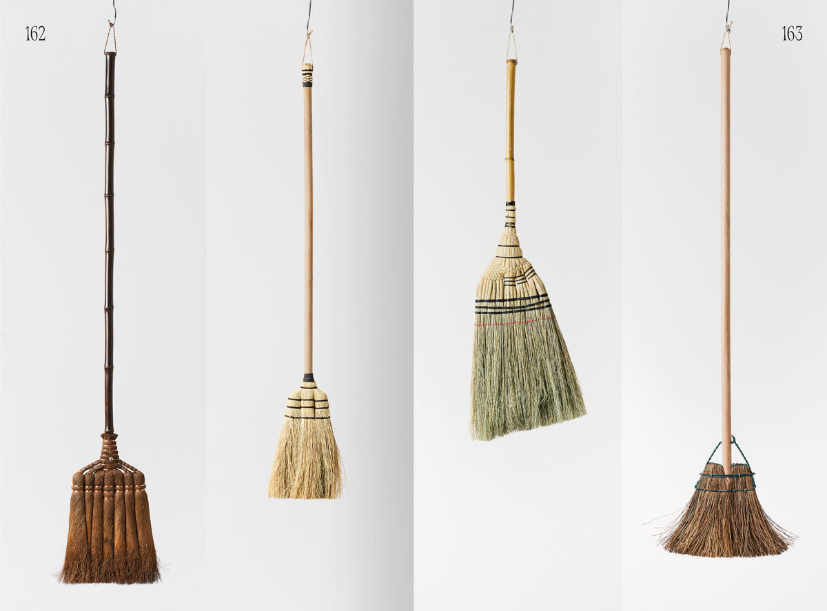 Japanese Happiness – spread with photographs of handmade Japanese brooms