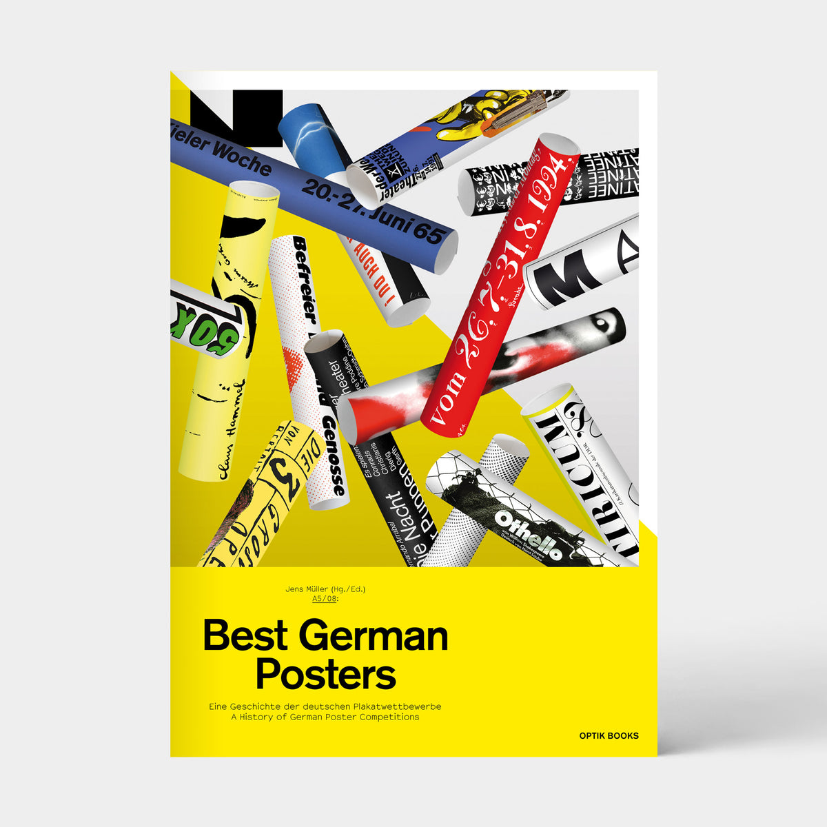 A5/08 Best German Posters, book cover (OPTIK BOOKS A5 series)