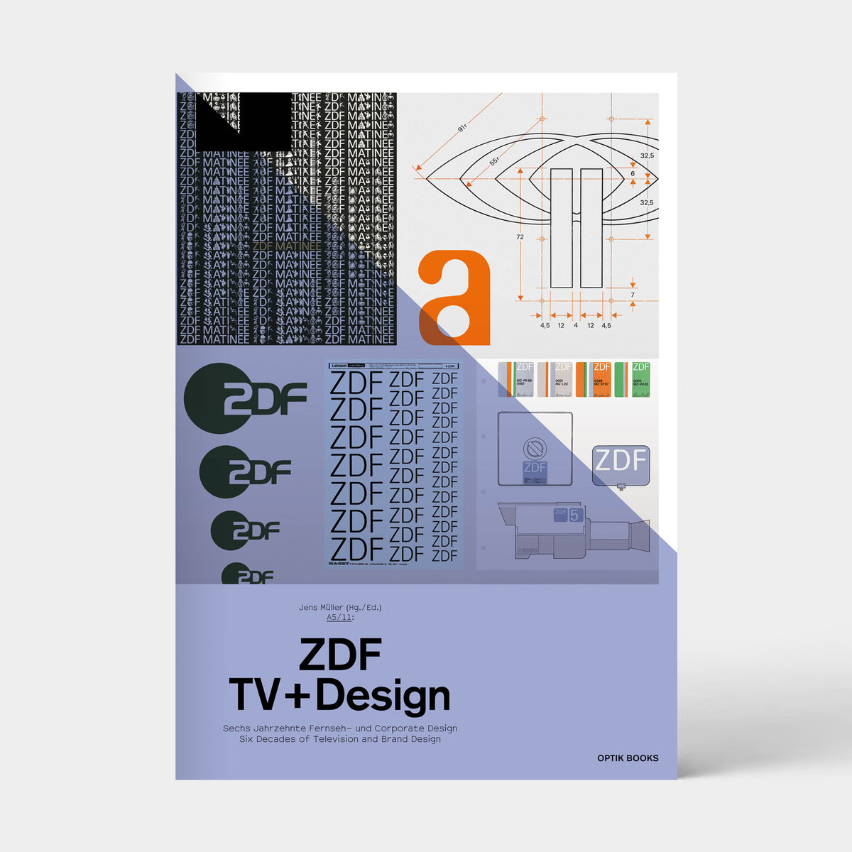 A5/11 ZDF TV+Design, book cover (OPTIK BOOKS A5 series)