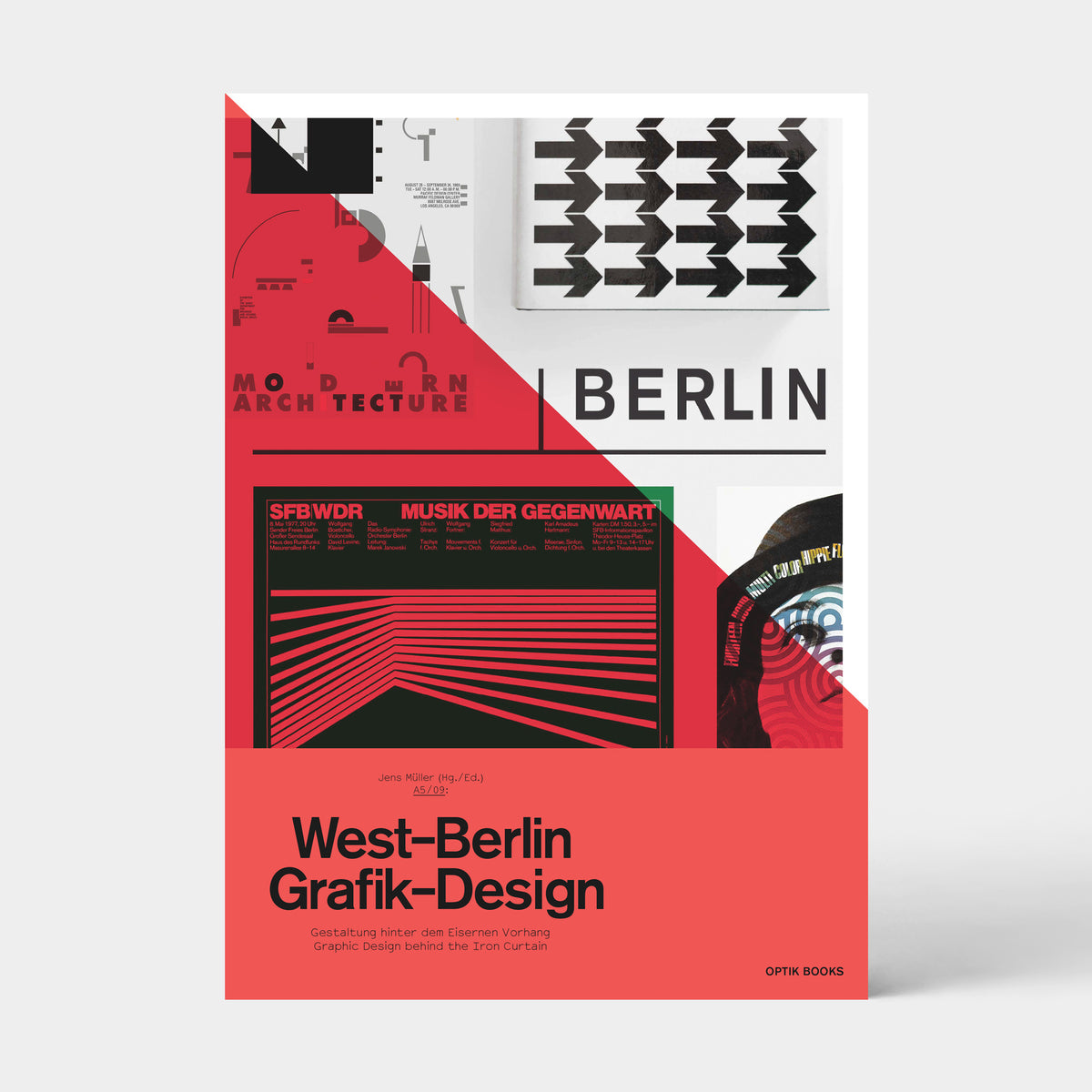 A5/09 West-Berlin Grafik-Design, book cover (OPTIK BOOKS A5 series)